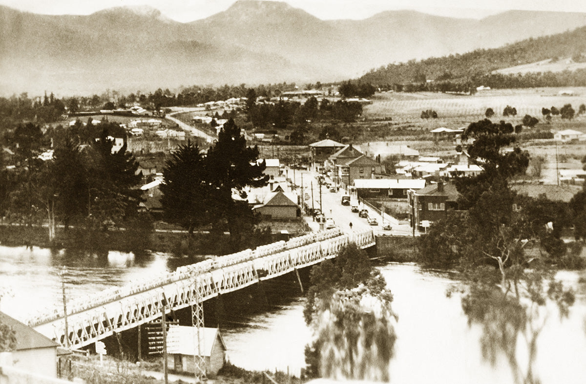 General View Of Town And River, Huanville TAS Australia c.1937