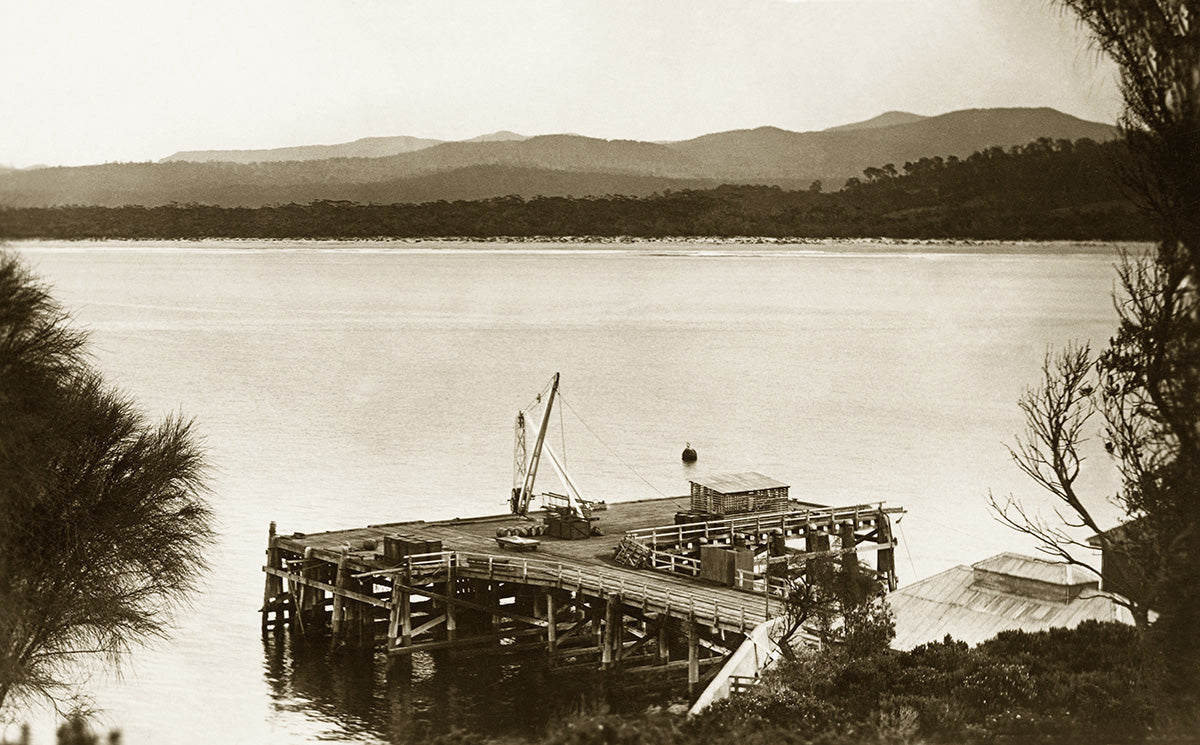 Scene At Wharf, Merimbula NSW Australia 1920s