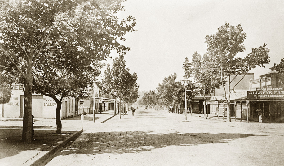 Baylis Street - Looking South, Wagga Wagga NSW Australia c.1907