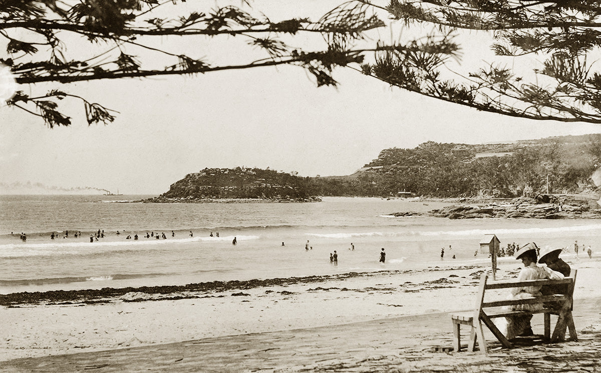 Ocean Beach, Manly NSW Australia c.1907