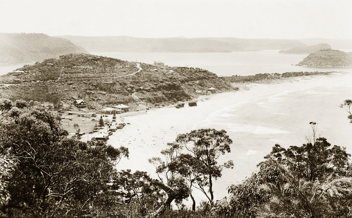 Aerial View Showing Sunrise Hill, Palm Beach NSW Australia 1920s