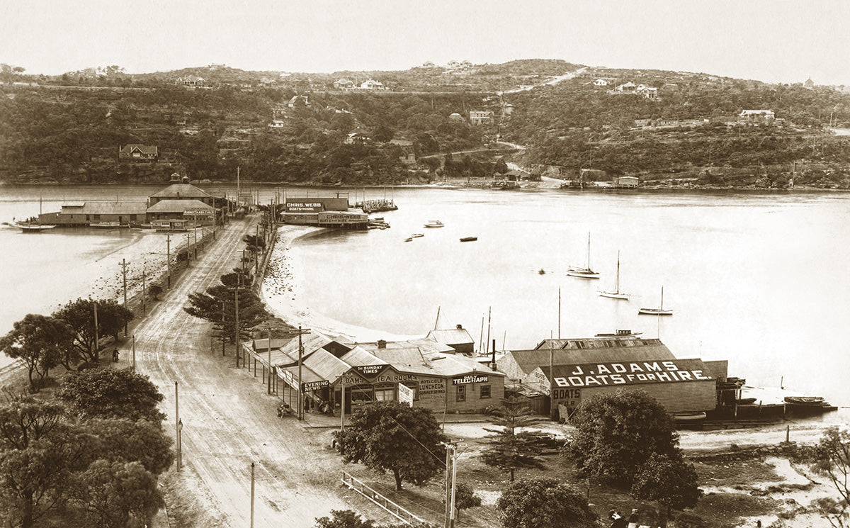 The Spit - Looking North - Middle Harbour, Mosman NSW Australia c.1920