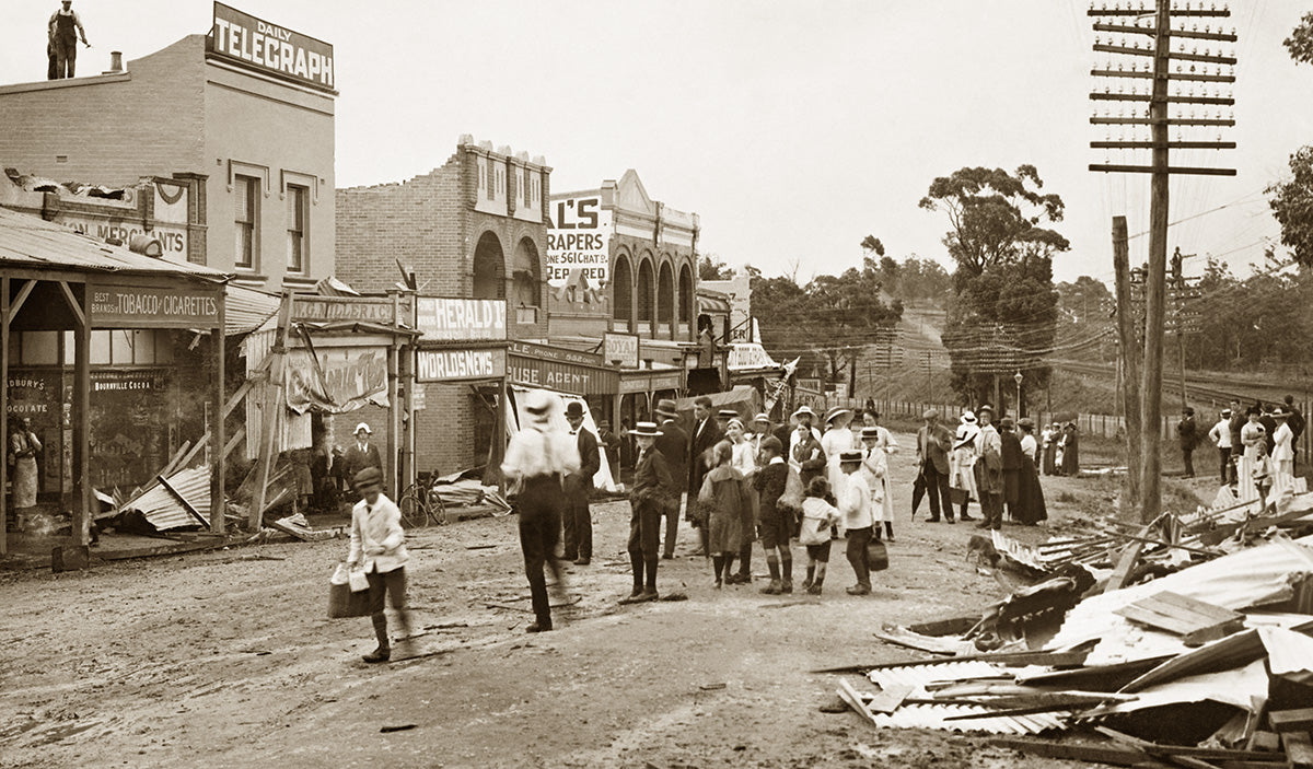 Result Of Storm, Lindfield NSW Australia 1914