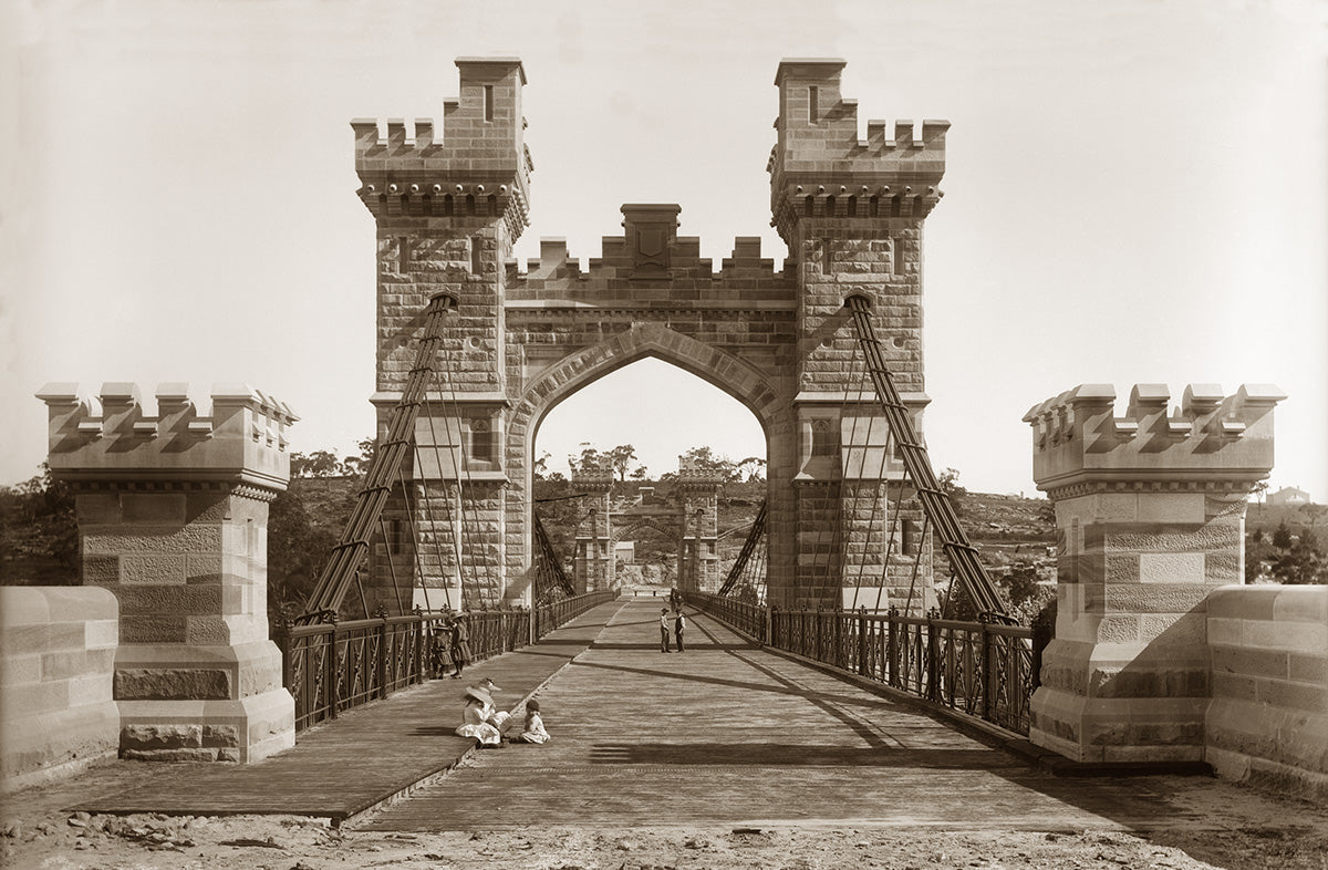 Suspension Bridge, Northbridge NSW Australia c.1897