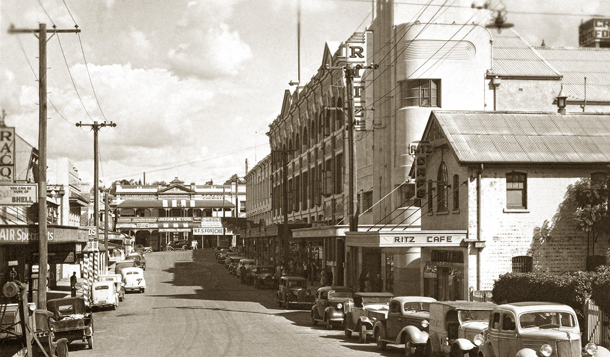 Bell Street, Ipswich QLD Australia 1940s