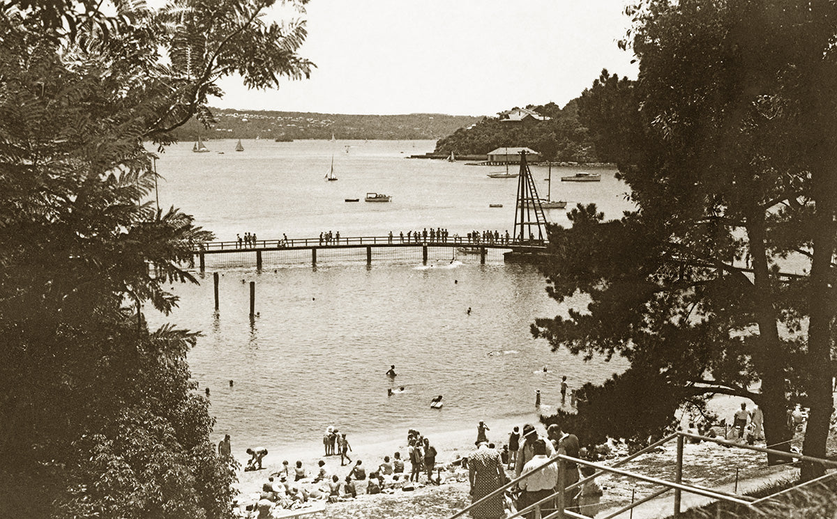 Red Leaf Beach - Sydney Harbour, Double Bay NSW Australia 1930s