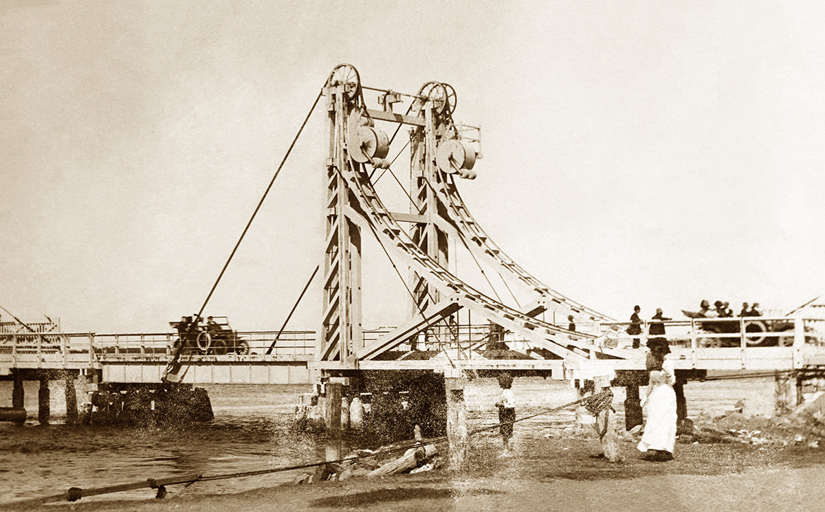 Swansea Bridge, Swansea NSW Australia c.1912