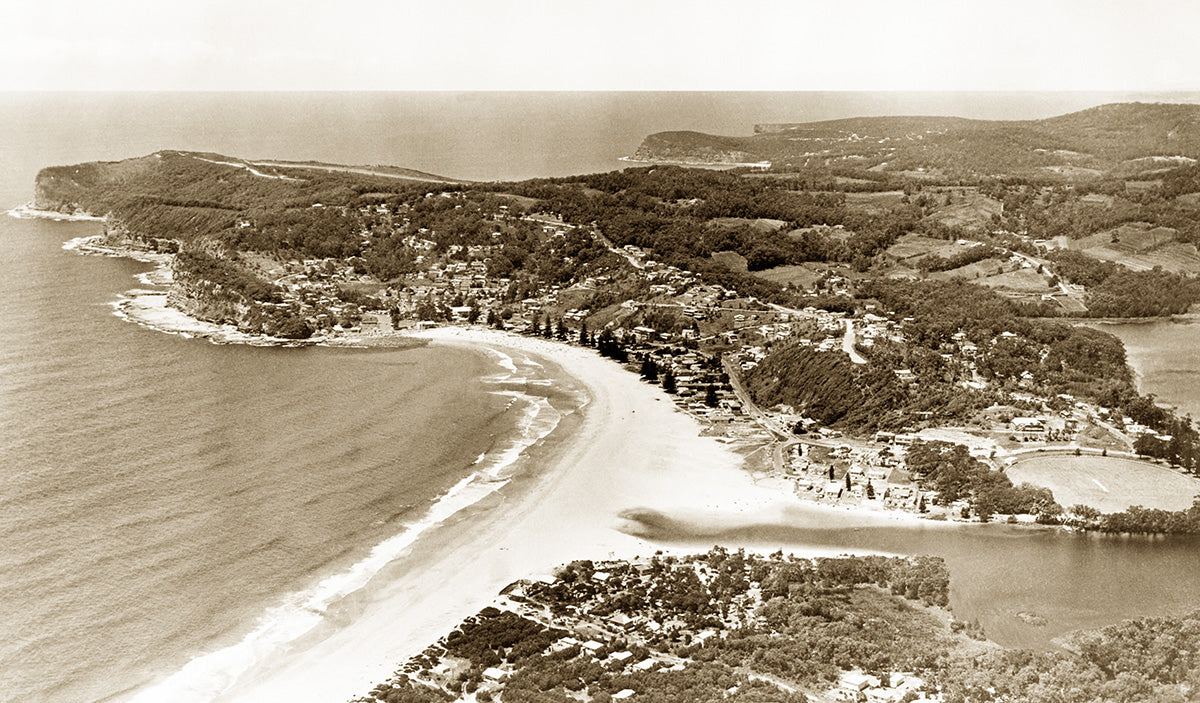 Aerial View, Avoca Beach NSW Australia 1950s