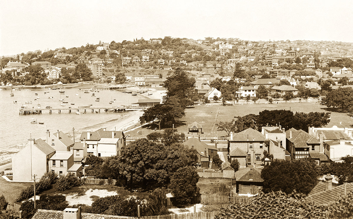 Bellevue Hill From Darling Point, Double Bay NSW Australia 1934