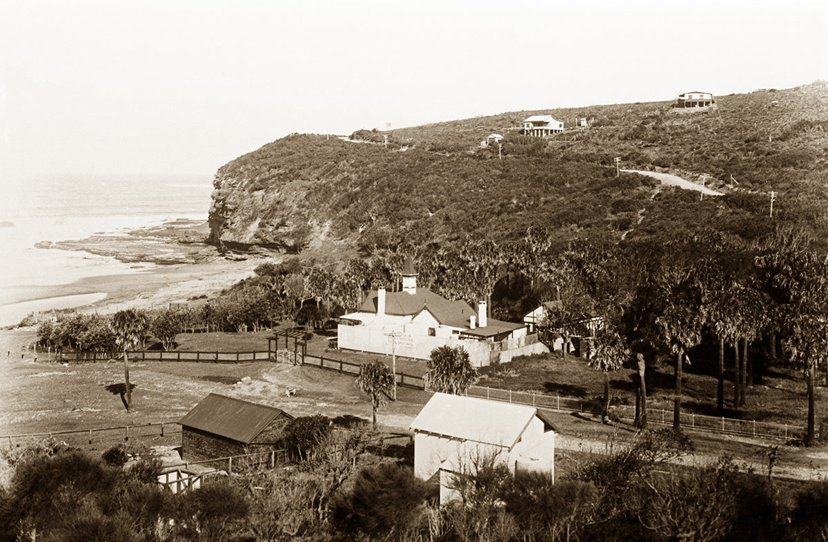 Beach And Headland, Bilgola Beach NSW Australia 1925