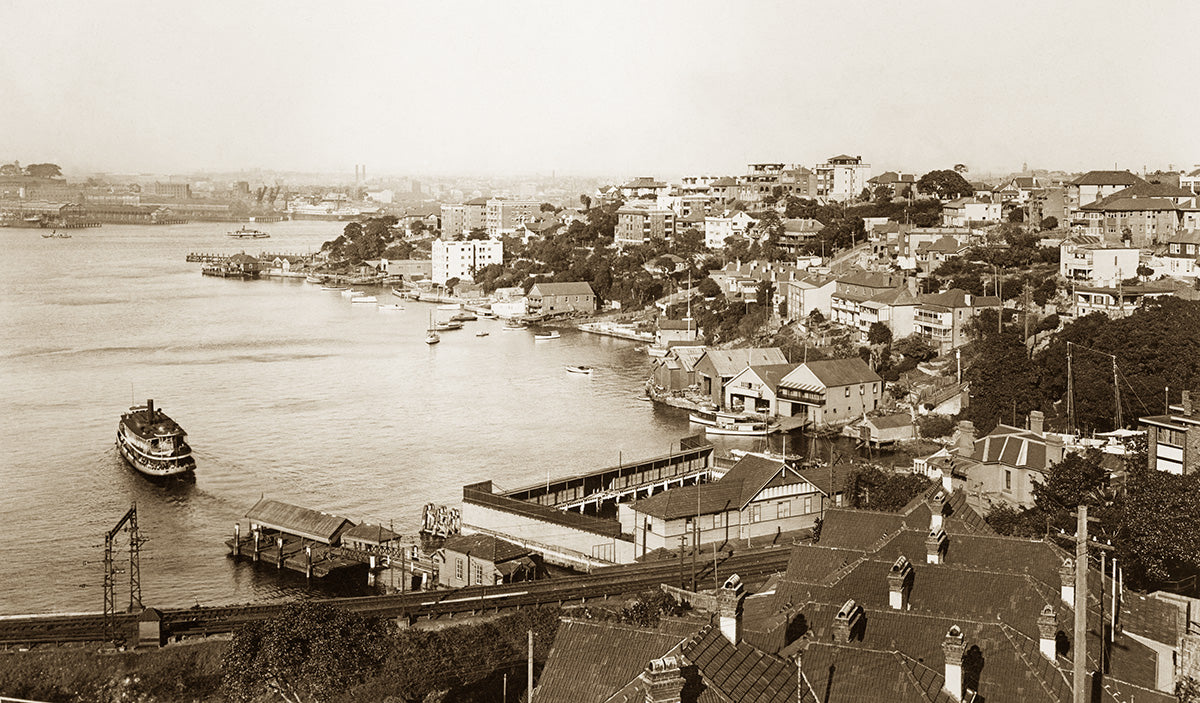 Lavender Bay And MacMahons Point, North Sydney NSW Australia 1938