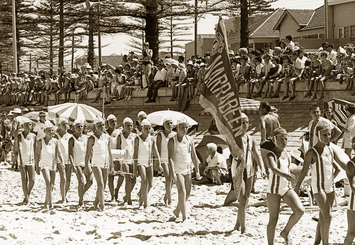 Narrabeen Life Surfing Club Parade, Manly NSW Australia c.1969