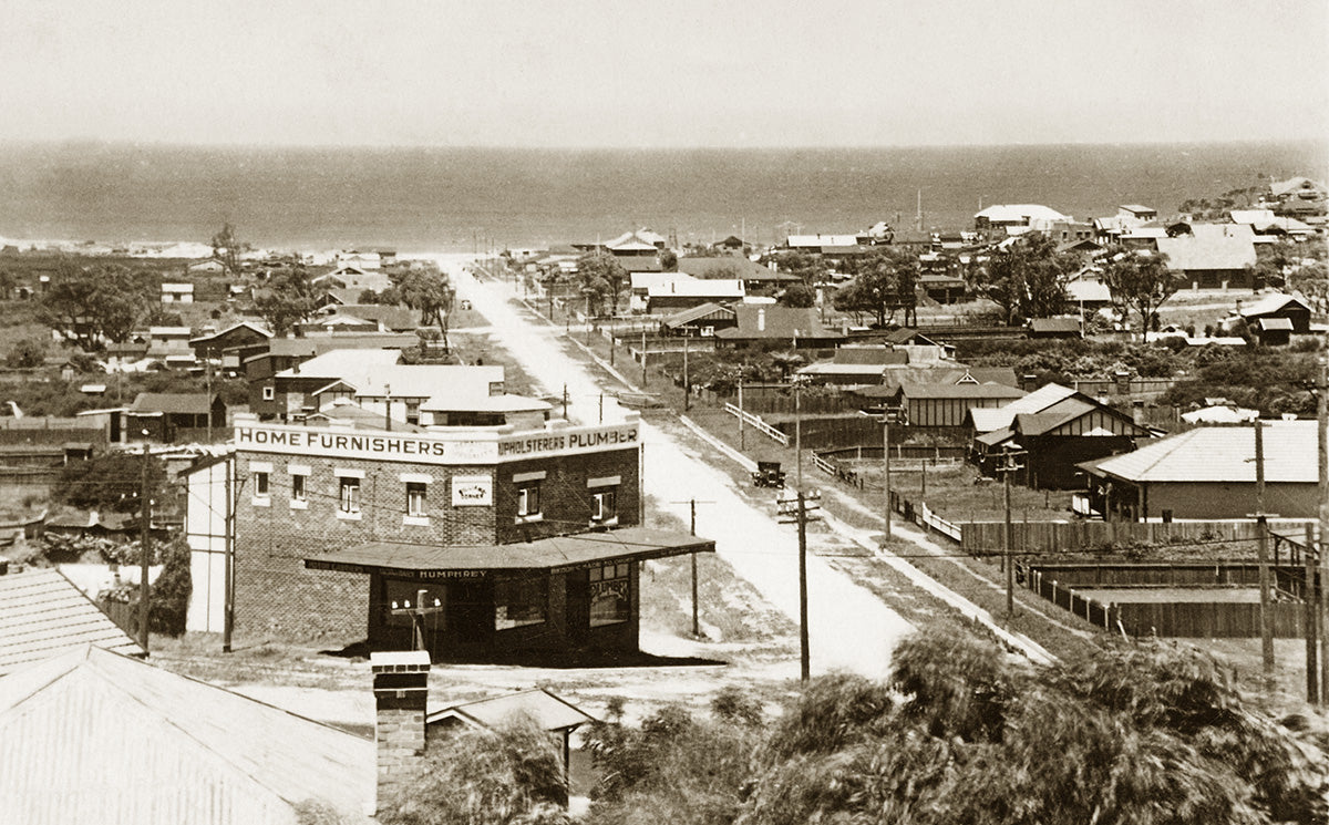 Aerial View Of Dee Why Parade, Dee Why NSW Australia c.1930