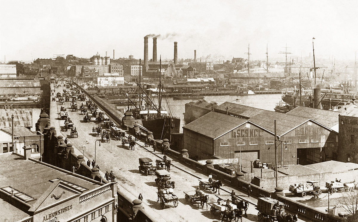 Pyrmont Bridge - Sydney NSW Australia c.1927