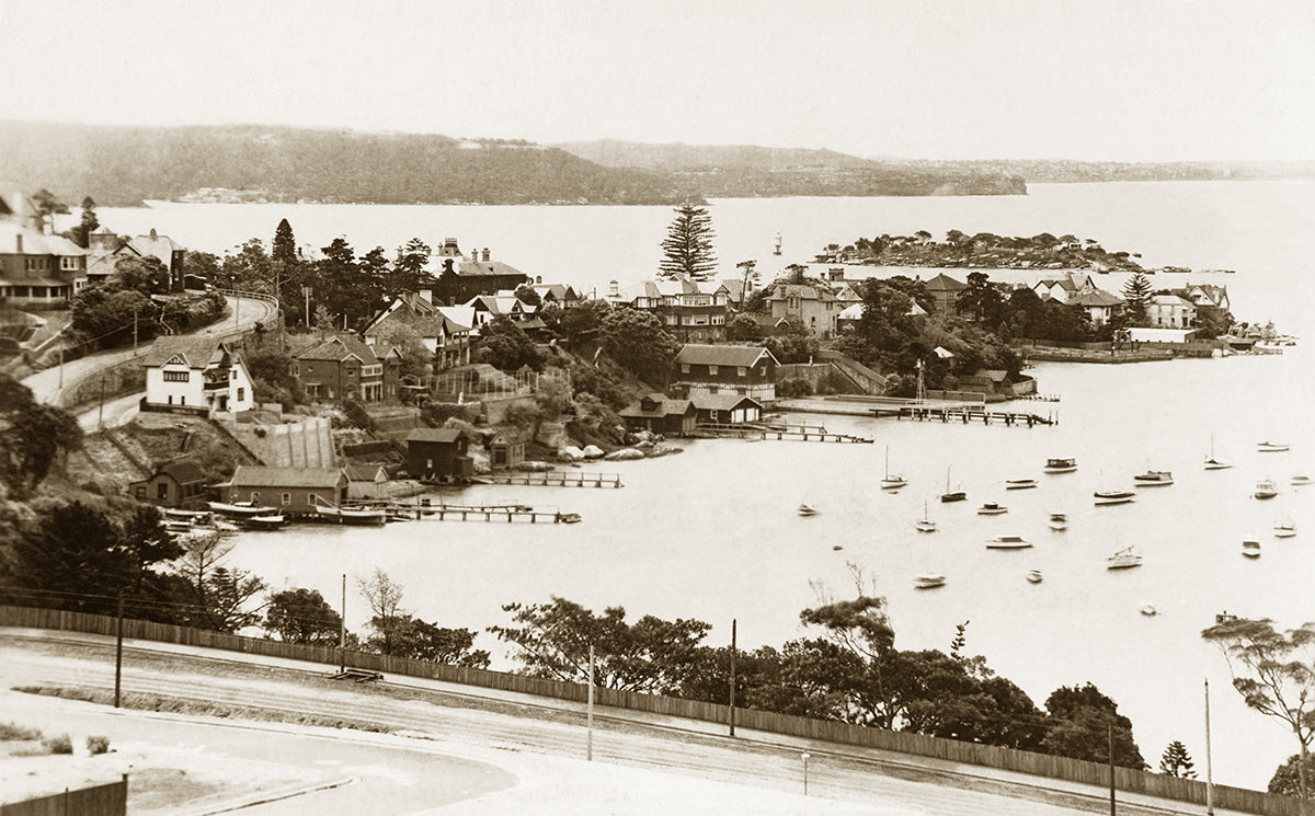 View From New South Head Road, Point Piper NSW Australia 1920s