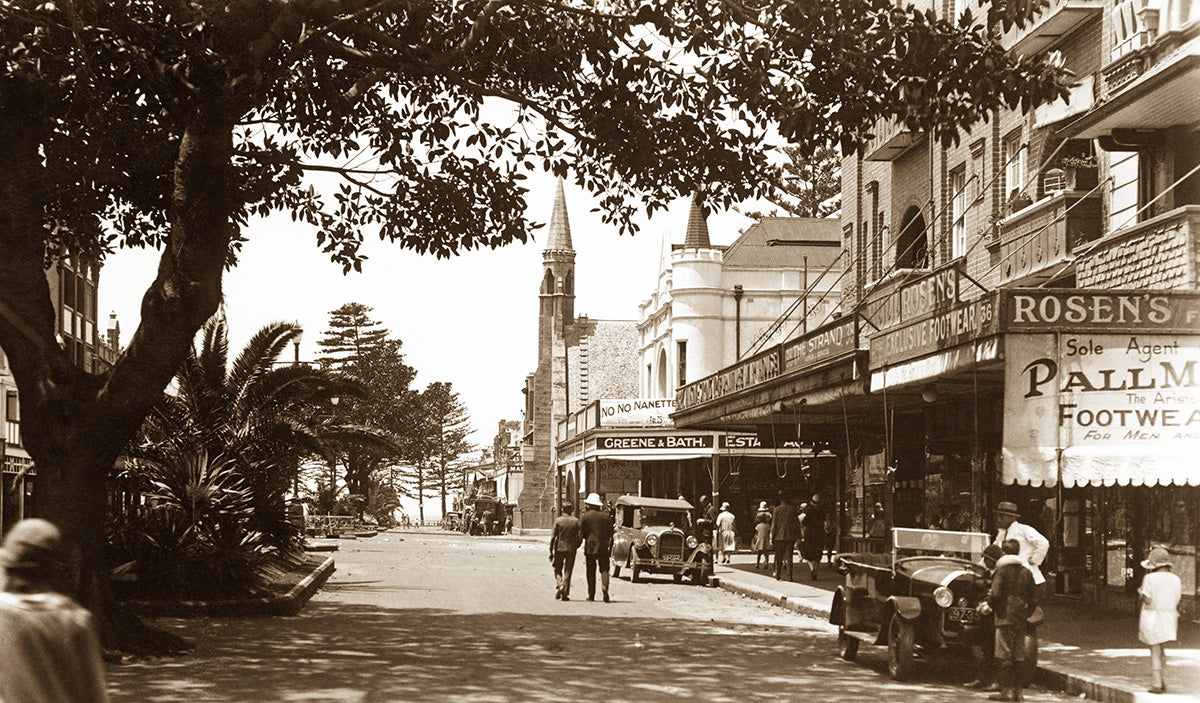 The Corso, Manly NSW Australia c.1927