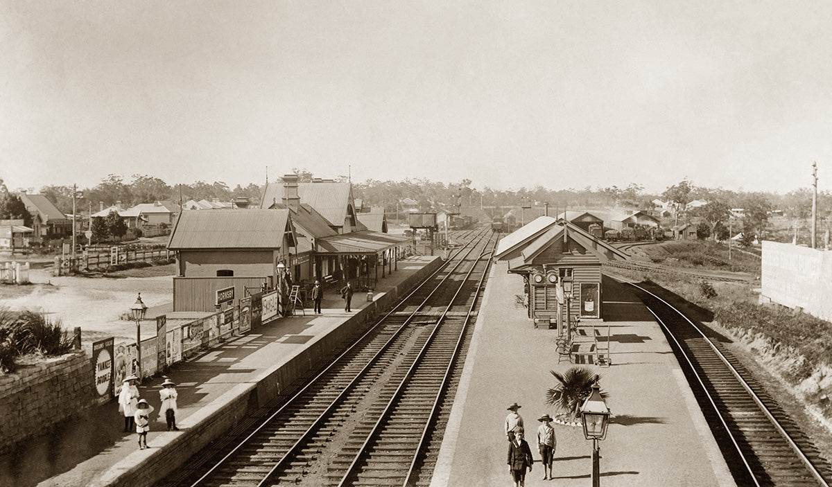 Railway Station, Hornsby NSW Australia c1906