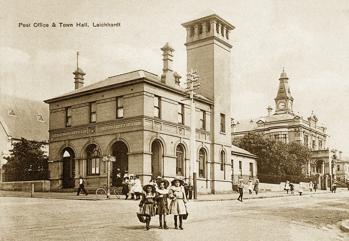 Post Office And Town Hall, Leichhardt NSW Australia c.1910