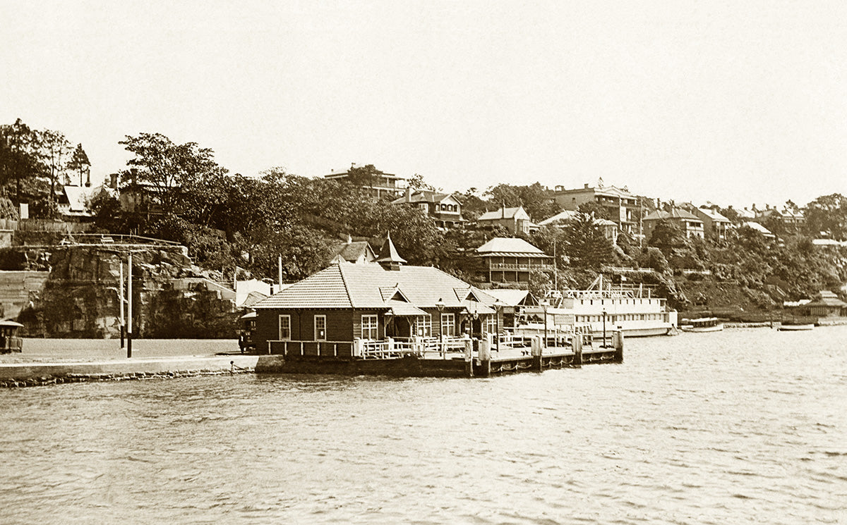 McMahons Point And Ferry Wharf, North Sydney NSW Australia c.1908