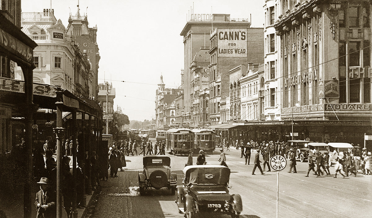 Swanston Street, Melbourne VIC Australia c.1929