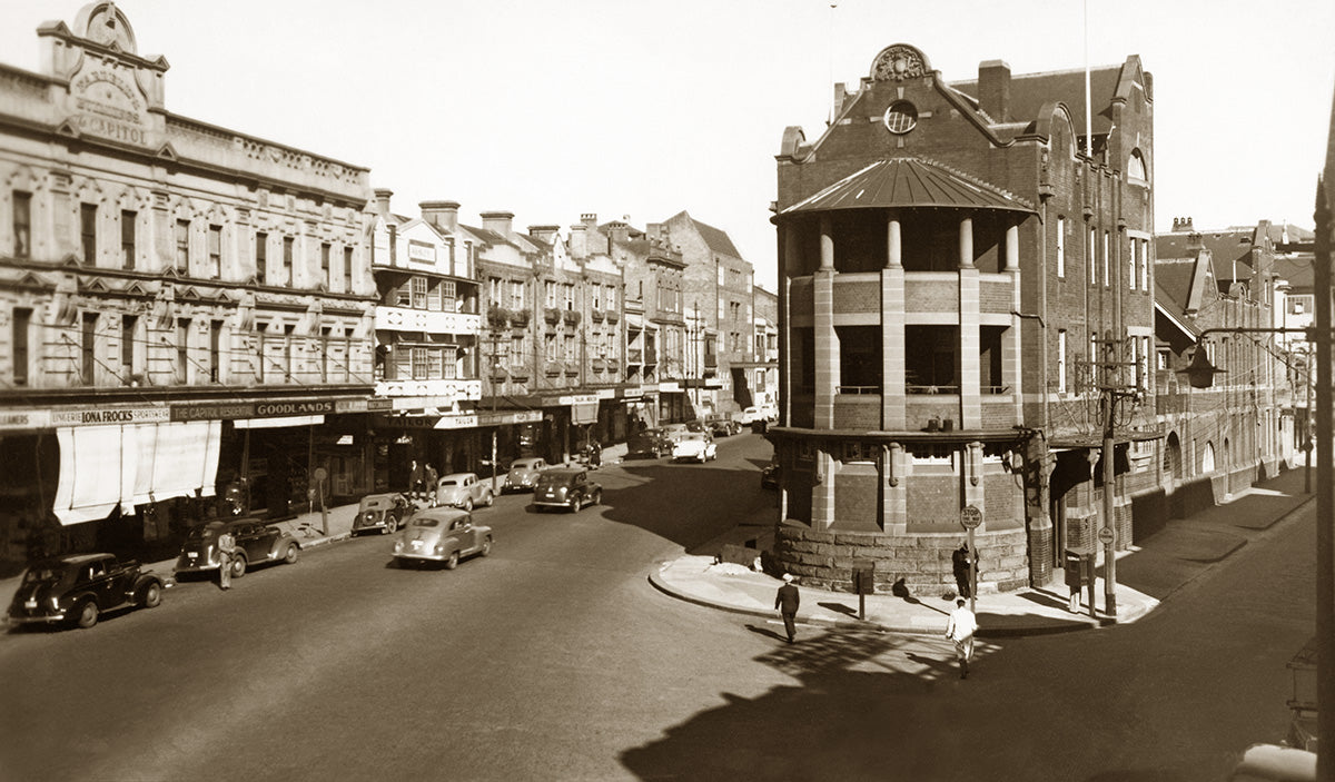 Victoria Street - Kings Cross And Darlinghurst Road Fire Station, Sydney NSW Australia c.1949