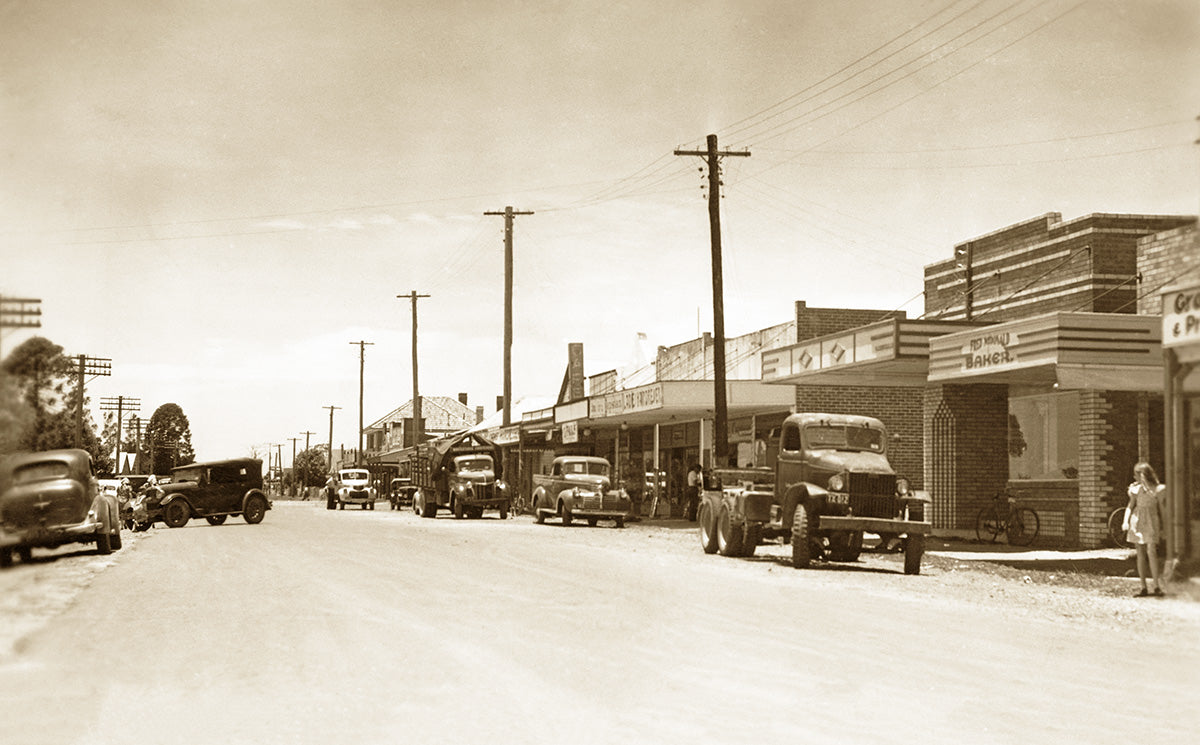 River Street, Woodburn NSW Australia 1940s