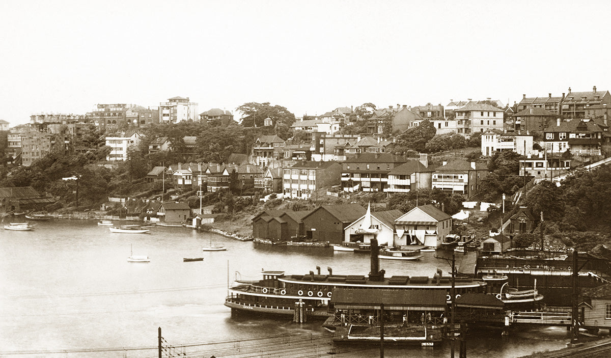 Sydney Harbour, Lavender Bay NSW Australia 1920s