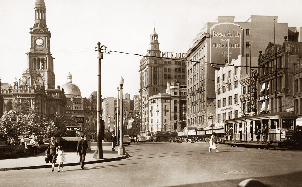 George Street, Sydney NSW Australia 1940s