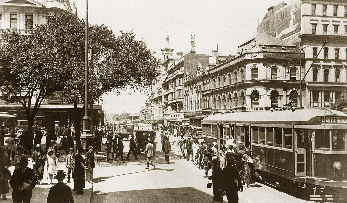 Swanston Street - South From Collins Street, Melbourne VIC Australia c.1927