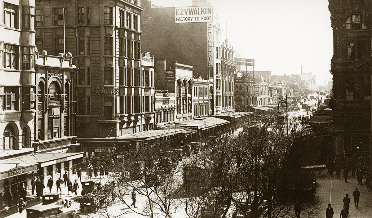 Swanston Street From Town Hall - Portico, Melbourne VIC Australia c.1927