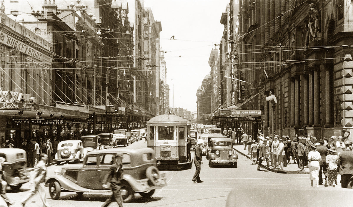 George Street, Sydney NSW Australia c.1938