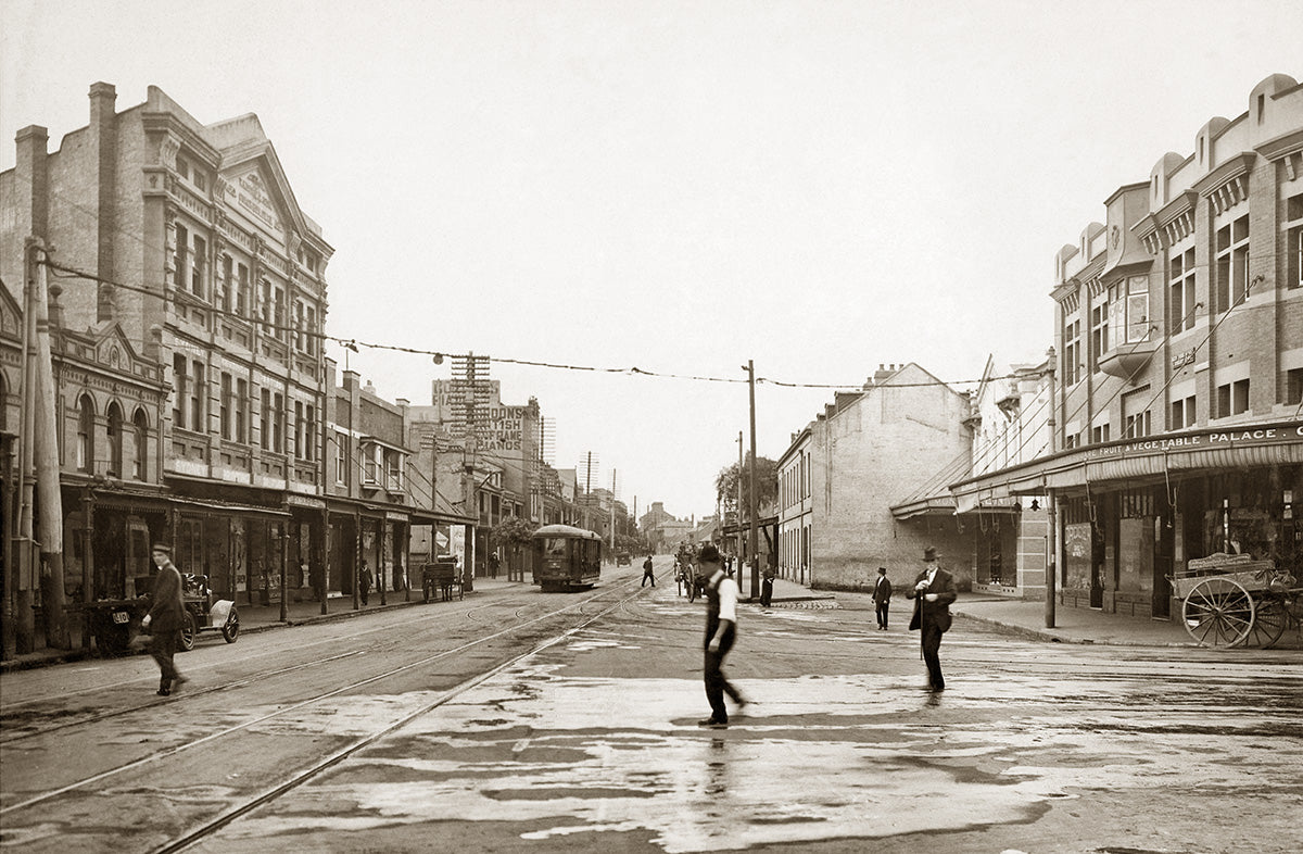 Taylor Square and Flinders Street , Darlinghurst NSW Australia 1916