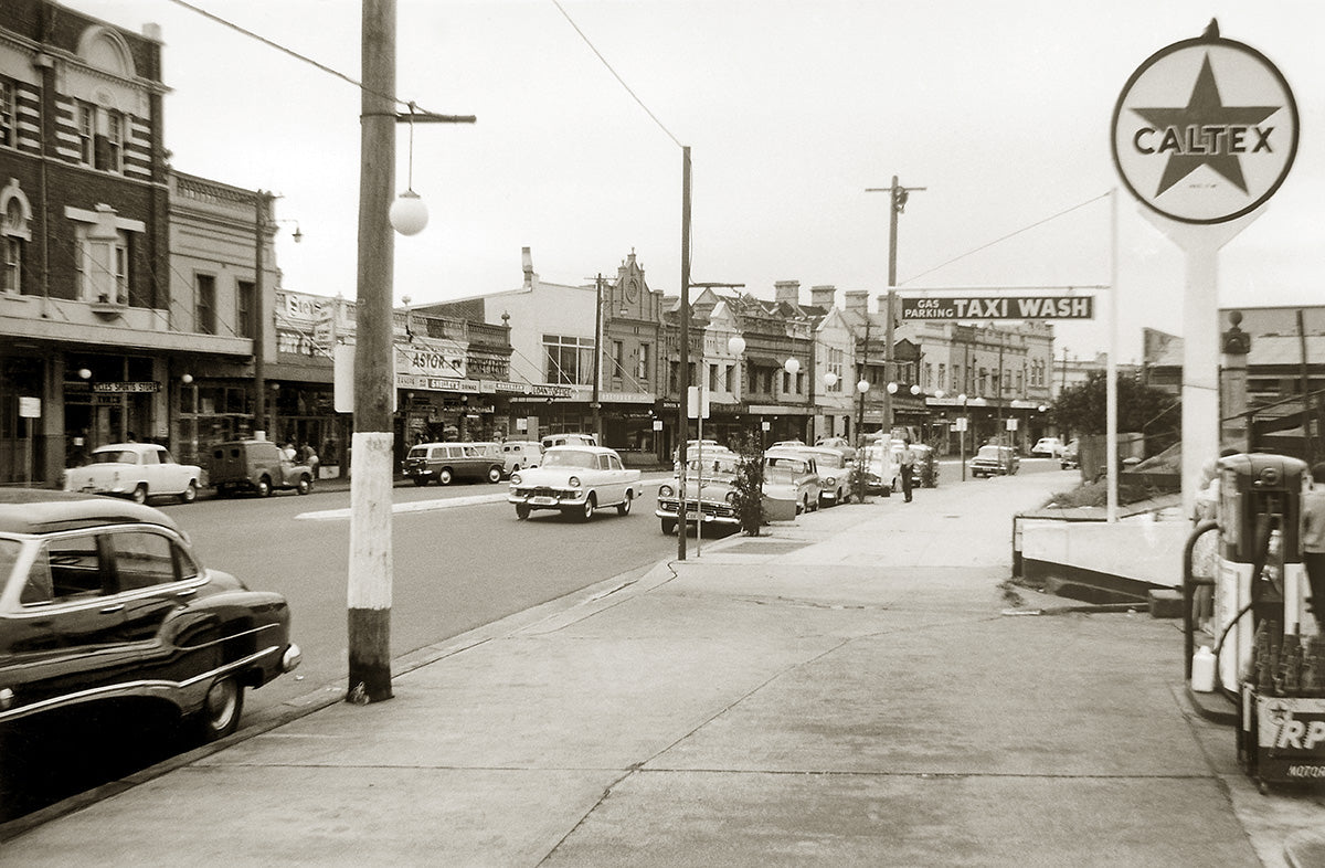 Caltex Petrol Station On Oxford Street,  Paddington NSW Australia 1964