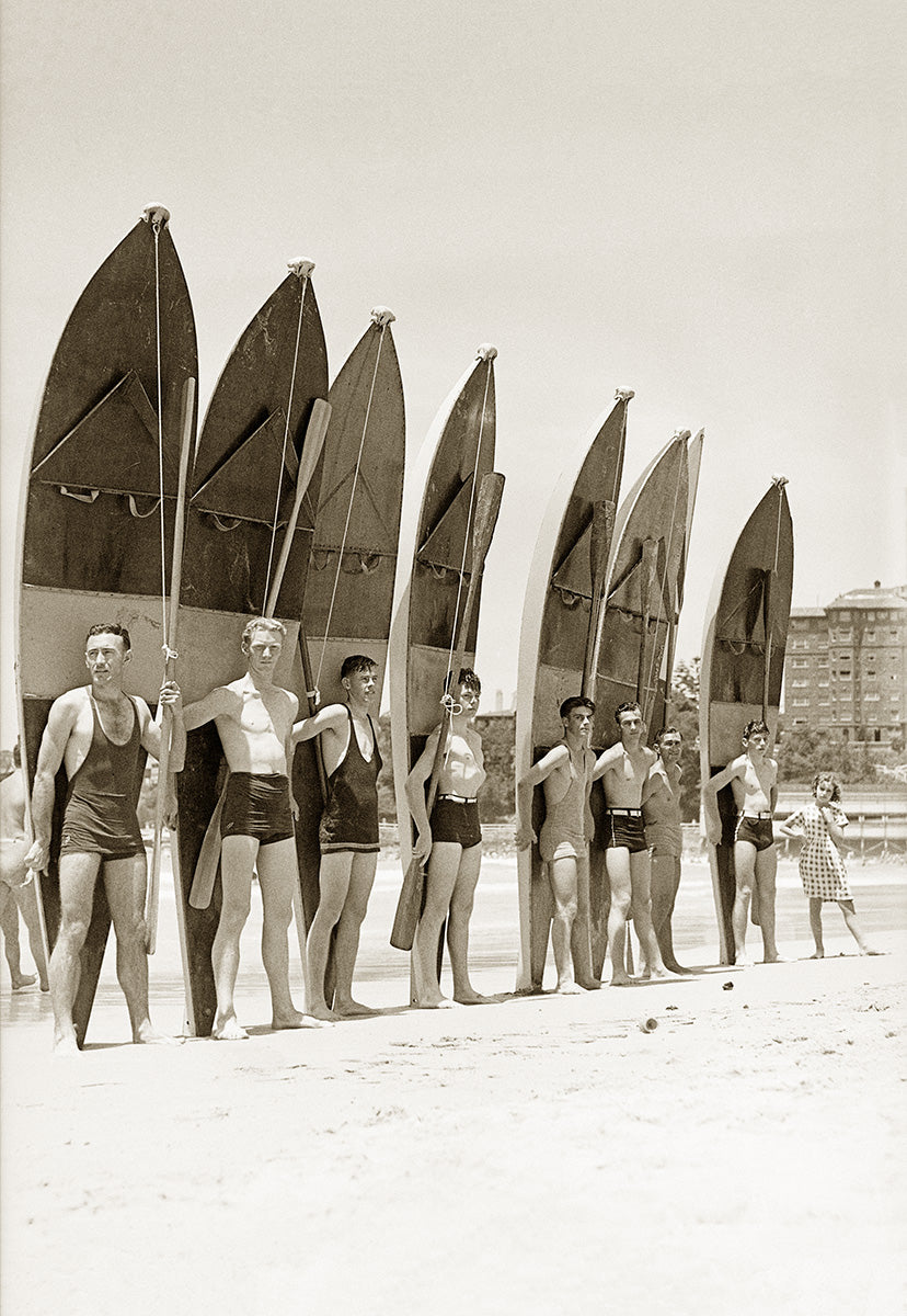 Surfers At Manly Beach, Manly NSW Australia c.1939