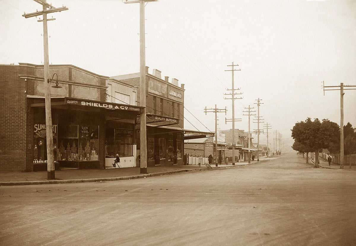Corner Of Dalhousie Street And Waratah Street, Haberfield NSW Australia 1920s