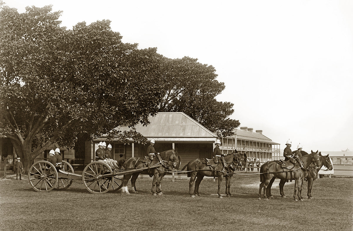 Military Parade At Victoria Barracks , Paddington NSW Australia c.1900 
