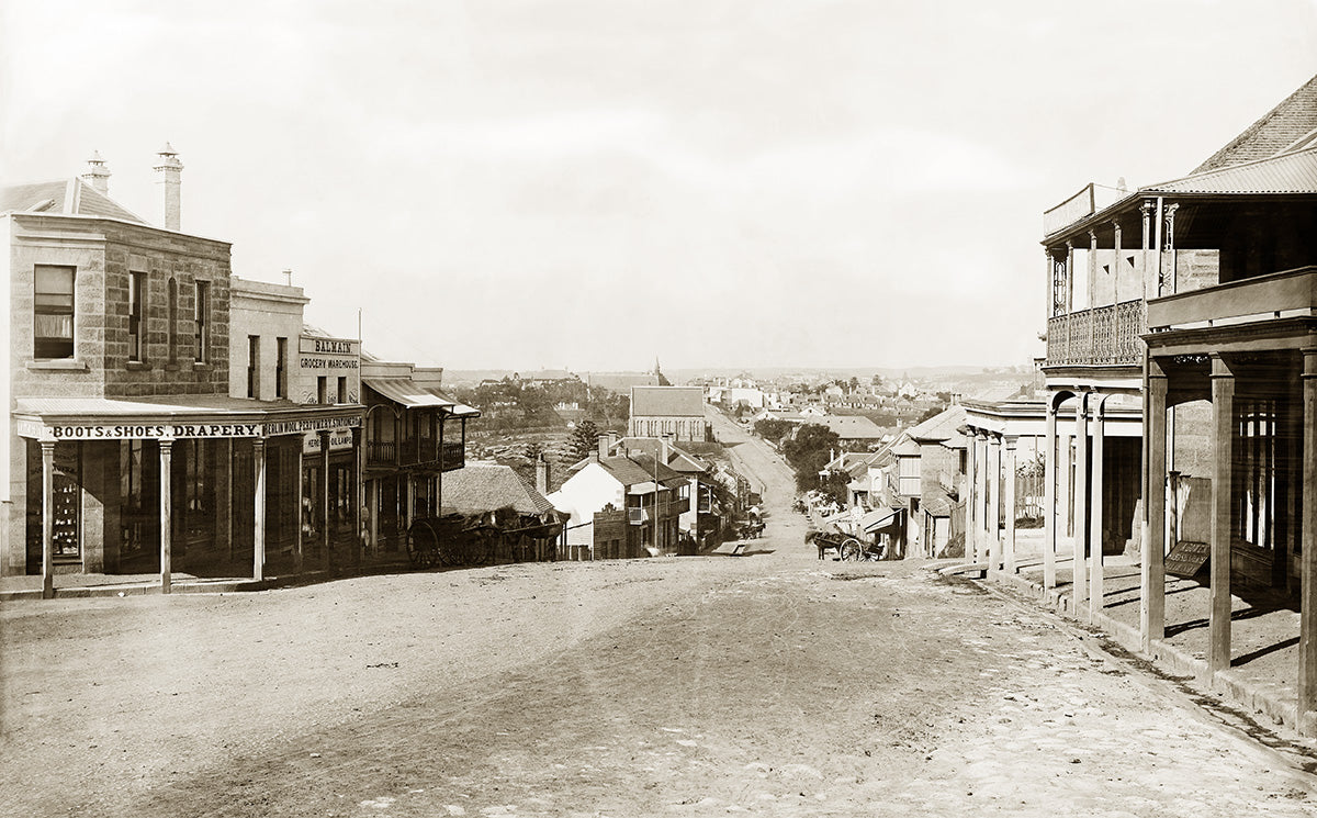 Darling Street, Balmain NSW Australia 1870s