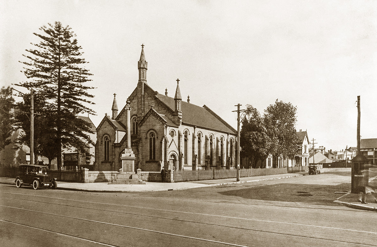 Methodist Church On Oxford Street , Paddington NSW Australia 1930s