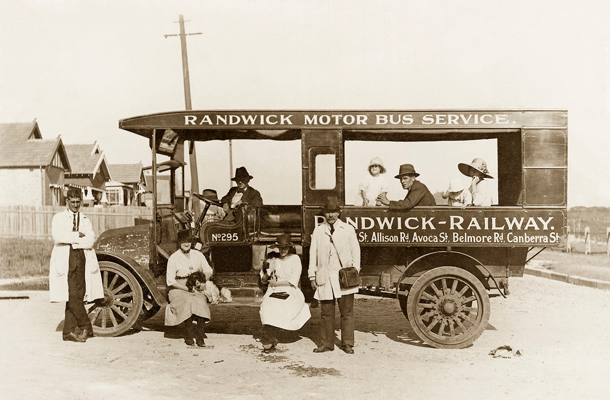 Randwick Motor Bus Service, Randwick NSW Australia 1920s