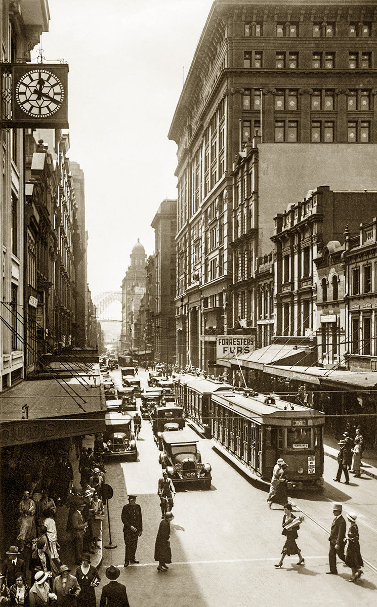 Pitt Street, Sydney NSW Australia c.1932