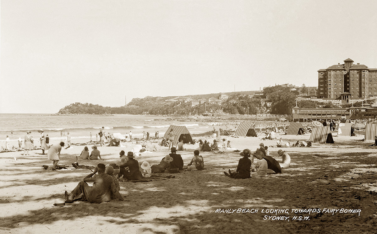 Manly Beach, Manly NSW Australia c.1928
