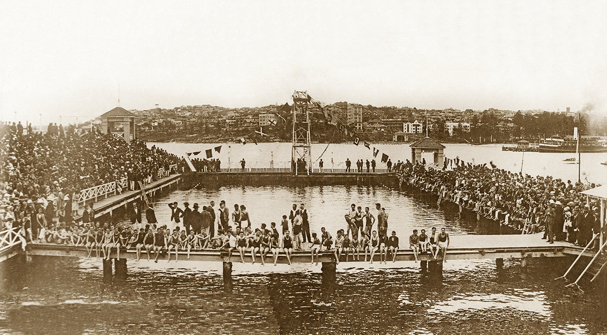 Opening Manly Baths, Manly NSW Australia 1926