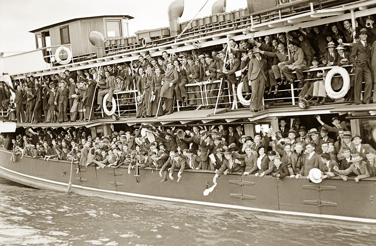Manly Ferry ‘Burra-Bra’, Manly NSW Australia 1939