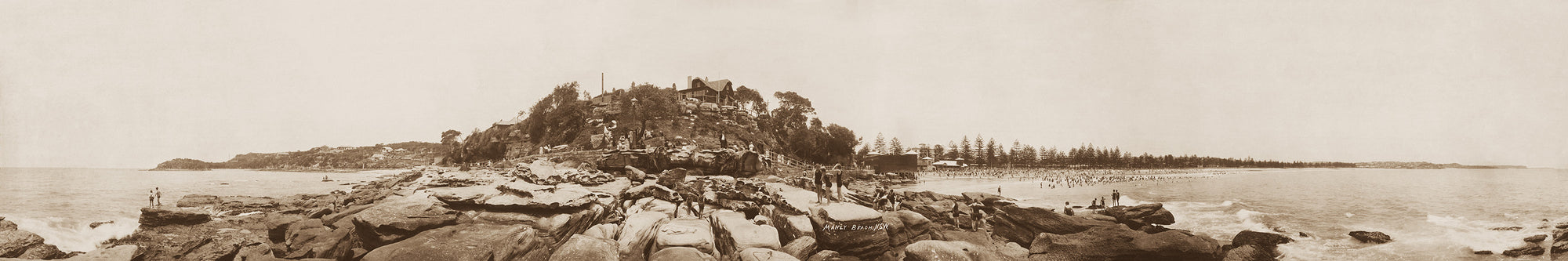 View Of Manly And Shelly Beach, Manly NSW Australia 1924