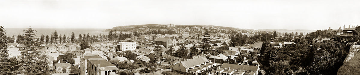 View From Kangaroo Hill Looking South, Manly NSW Australia 1920s