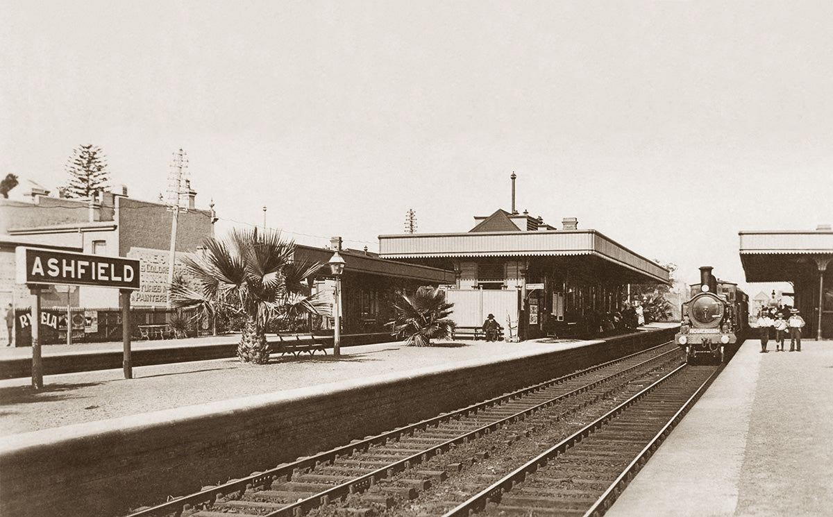 Railway Station, Ashfield NSW Australia c.1900