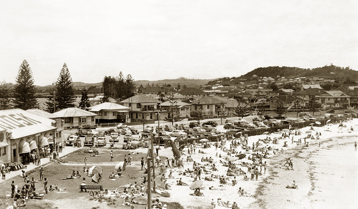 Greenmount Surfing Beach, Coolangatta QLD Australia 1950s  Edit alt text
