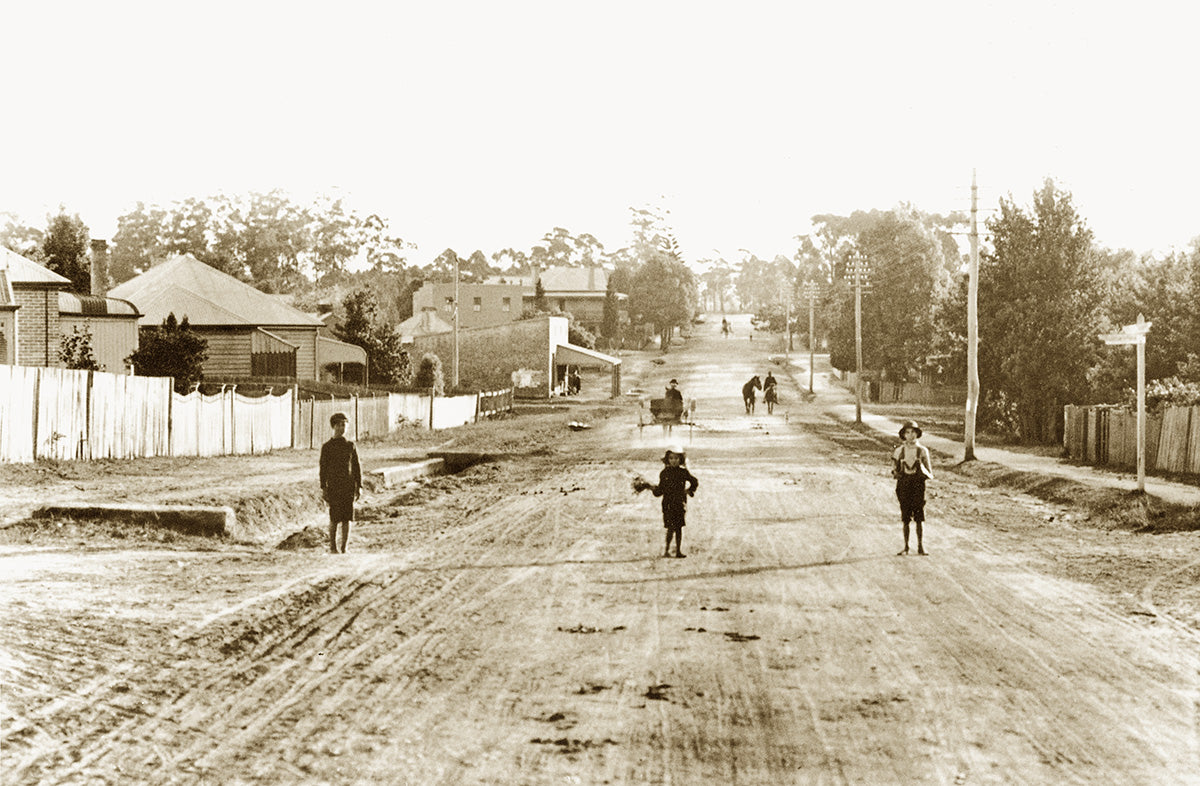 Pennant Hills Road - Looking South, Thornleigh NSW Australia c.1909