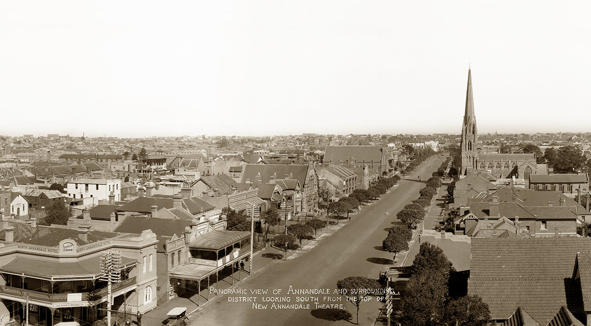 Looking South From Annandale Theatre, Annandale NSW Australia c.1928