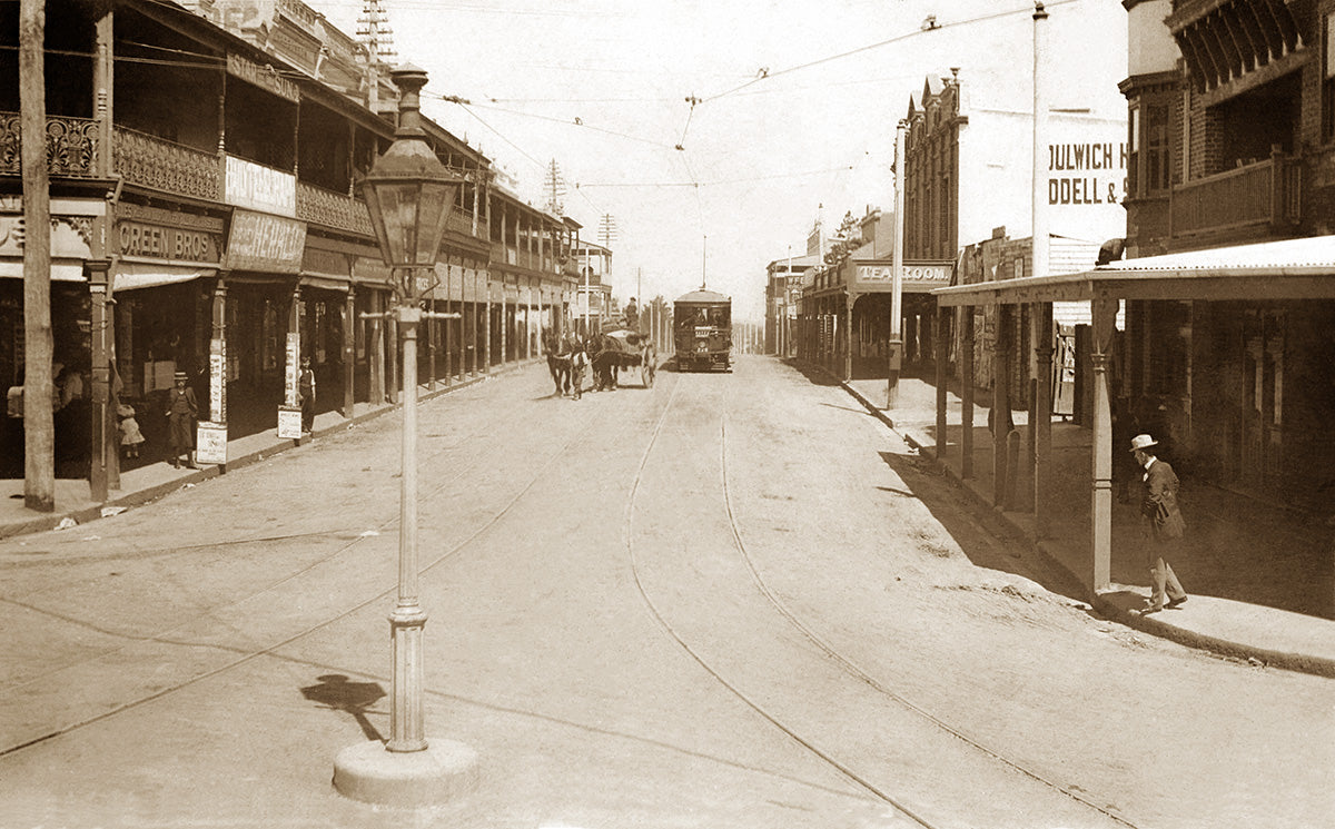 Marrickville Road - Tram Terminus, Dulwich Hill NSW Australia 1900s